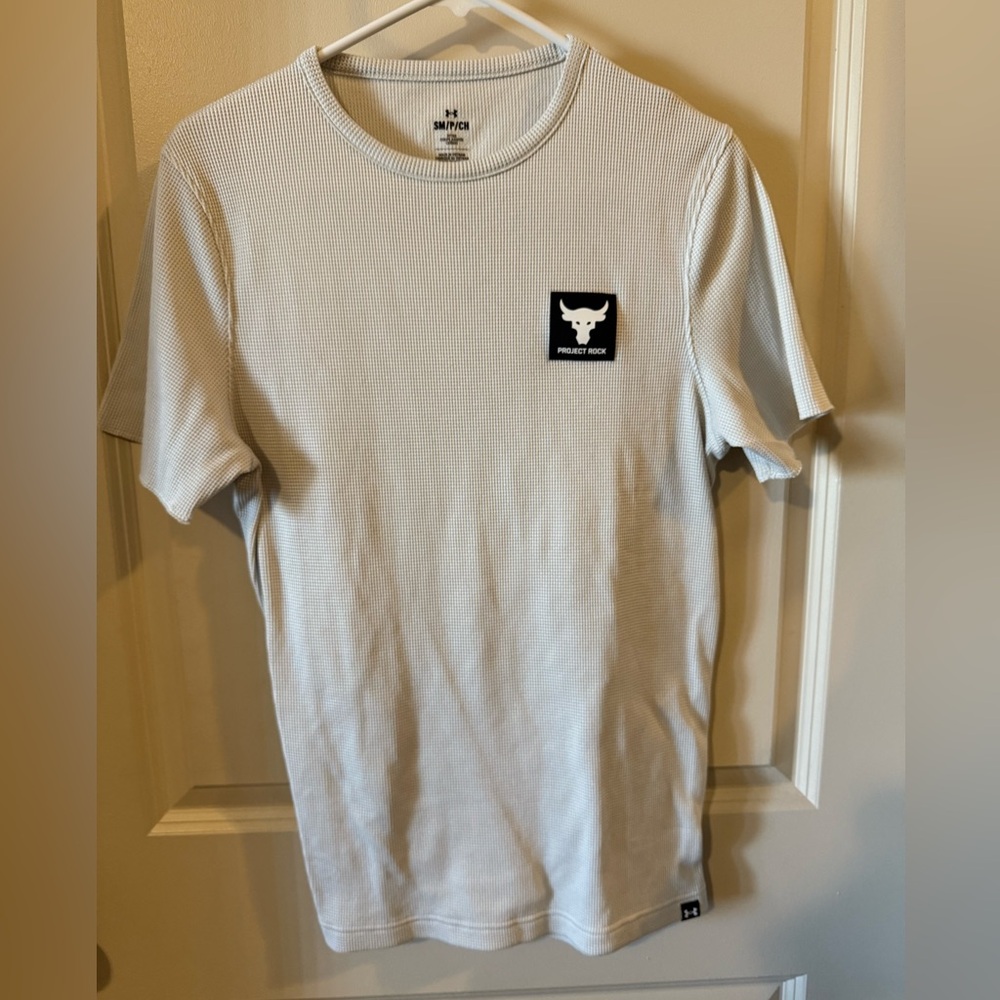 Under Armour Project Rock White Men's Shirt Small